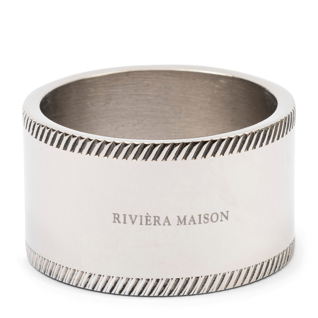 Riviera Maison Servetring zilver, Tafeldecoratie - RM Monogram