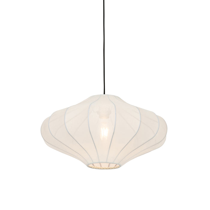 QAZQA Design hanglamp wit zijden 50 cm - Plu