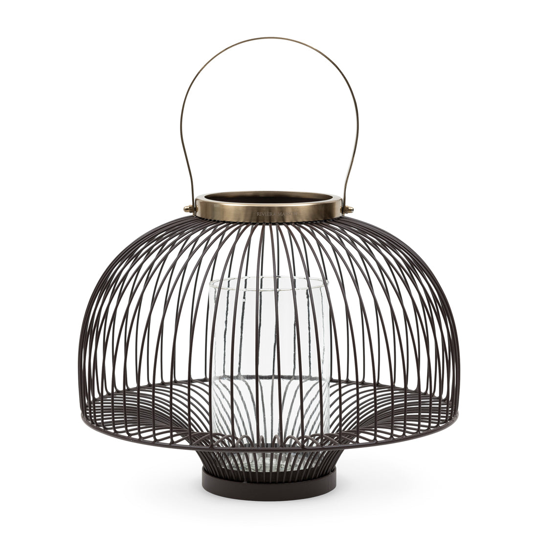 Riviera Maison Kaarsenhouder Stompkaars Bruin - Yulio - IJzer