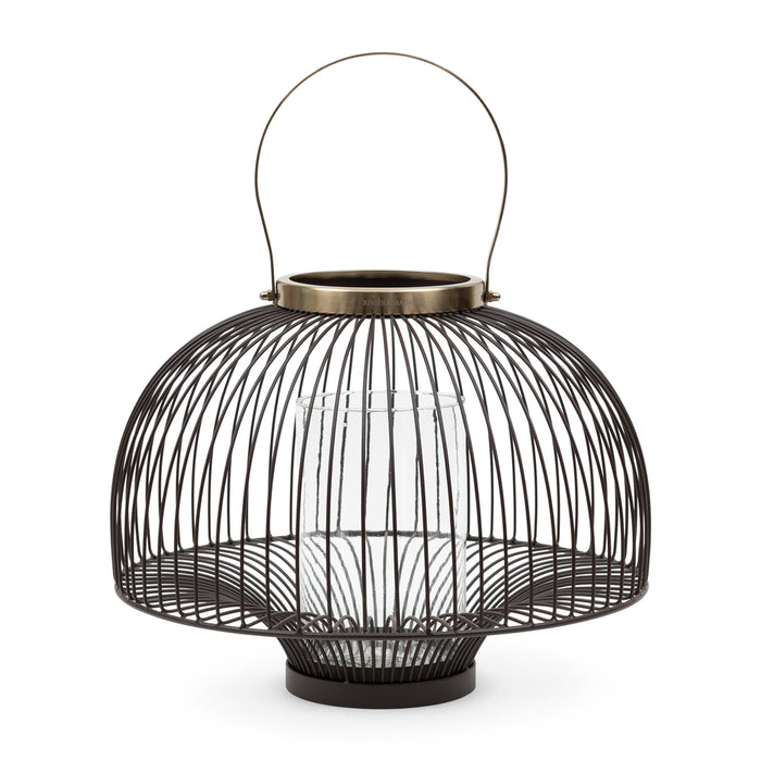 Riviera Maison Kaarsenhouder Stompkaars Bruin - Yulio - IJzer