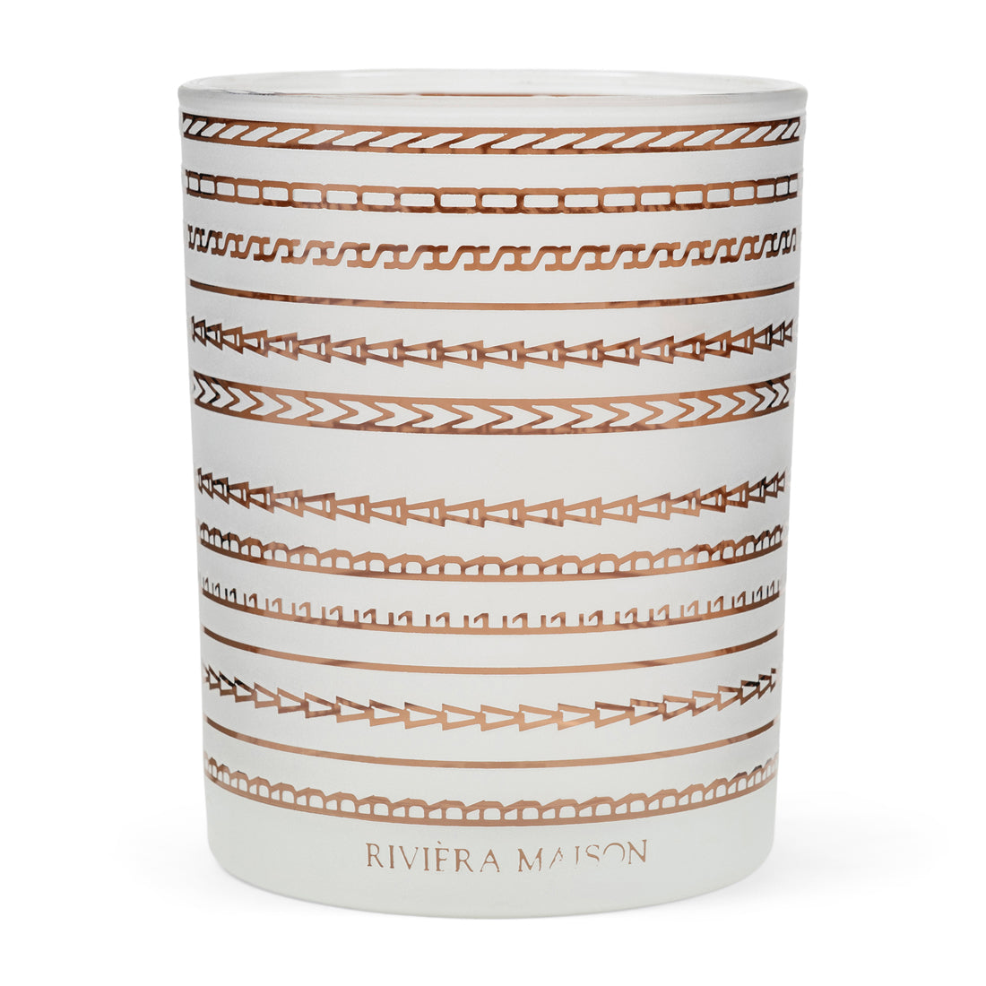 Riviera Maison Theelichthouder Wit - RM Peraia - Glas (ØxH) 10x12.5