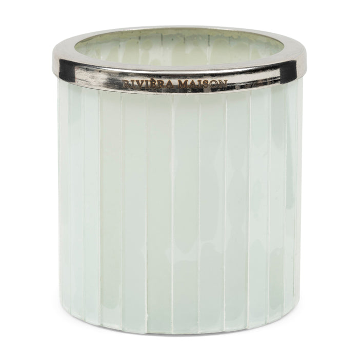 Riviera Maison Theelichthouder Wit - Varese - Metaal (ØxH) 8.5x9