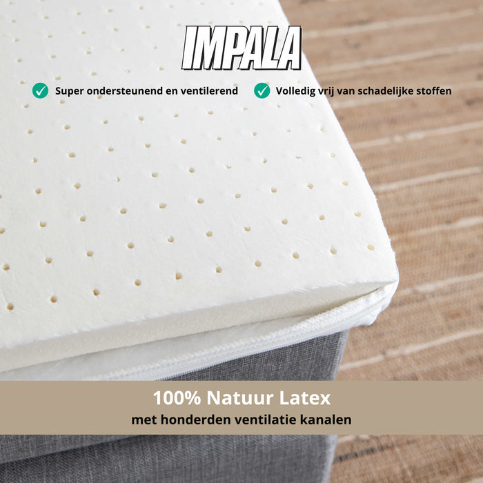 Impala - Ondersteunend Latex Topmatras - 180x200cm