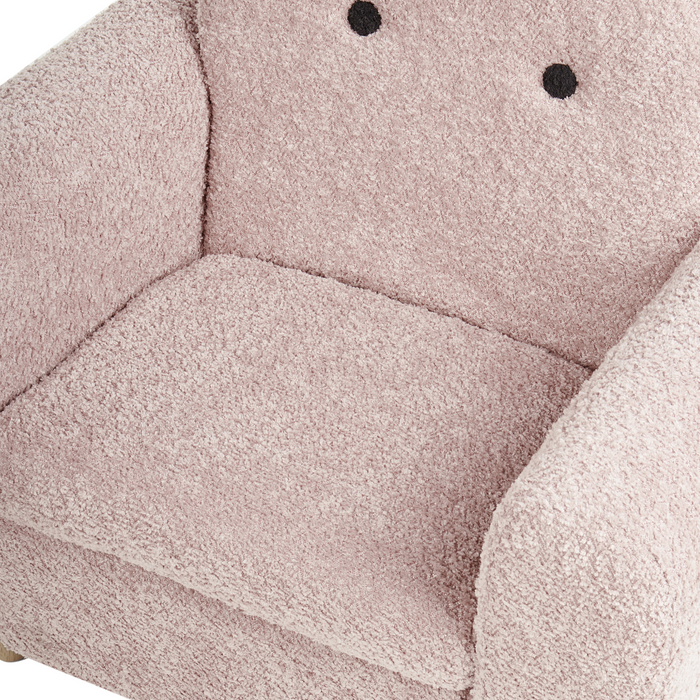 Beliani - MARIBO - Kinderfauteuil - Roze - Bouclé