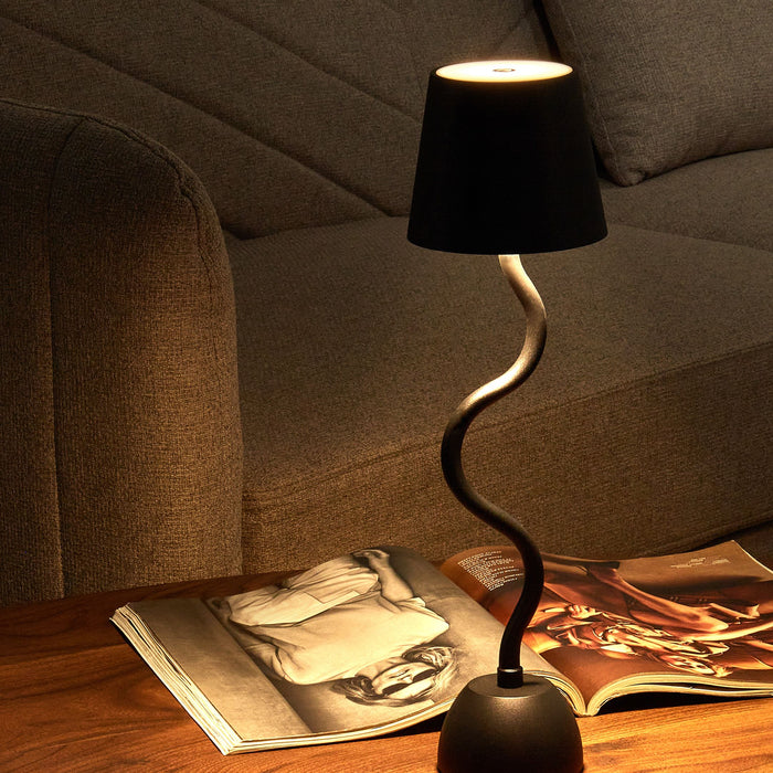 Beliani - VOUGA - Tafellamp - Zwart - Aluminium|IJzer