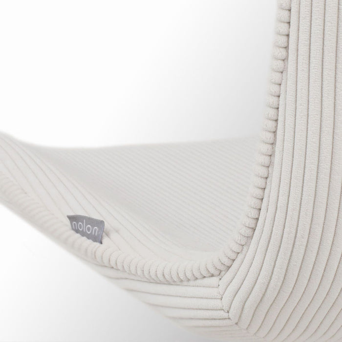 Nolon Nola-Fé Draaibare Eetkamerstoelen Set van 2 Rib Crème - Zwart