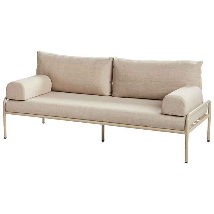 Beliani - SOLOFRA - Tuinbank 2-zits - Beige - Aluminium