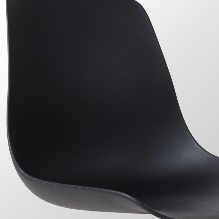 Nolon Nena-Pip Eetkamerstoelen Set van 2 - Zwart - Walnoot Poten