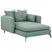 Beliani - CHARMES - Chaise Longue - Groen - Polyester