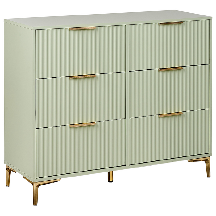 Beliani - WALCOTT - Ladekast met 6 lades - Lichtgroen - MDF