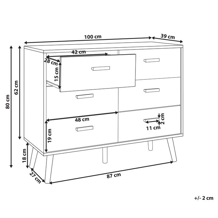 Beliani - NEWARK - Commode - Wit - MDF