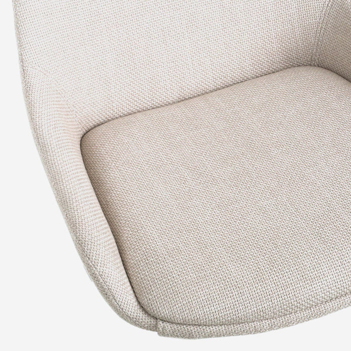 Nolon Nola-Isa Draaibare Eetkamerstoelen Beige - Zwart - 2x