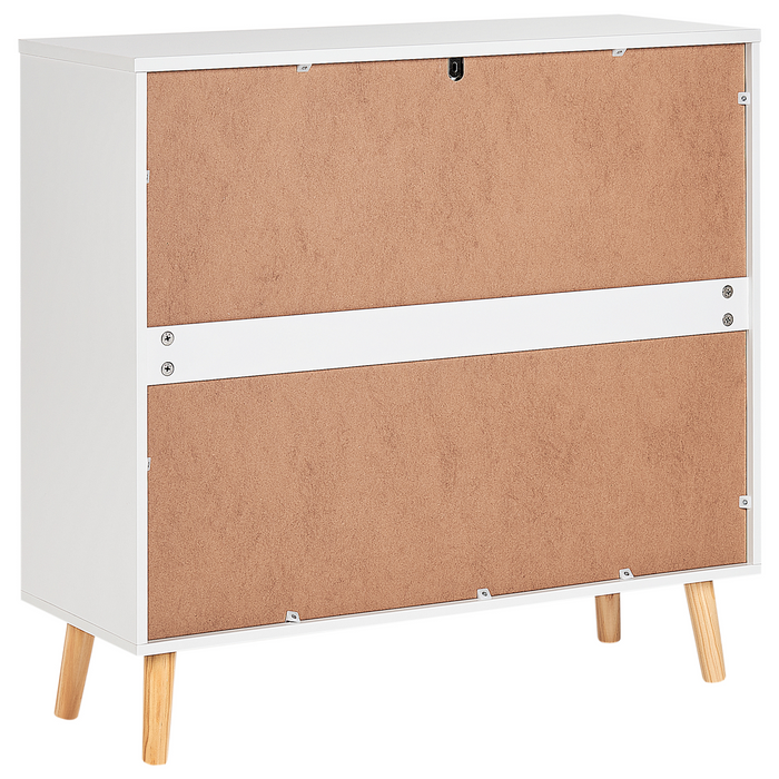 Beliani - CLOUDY - Commode - Wit|Lichthout - MDF