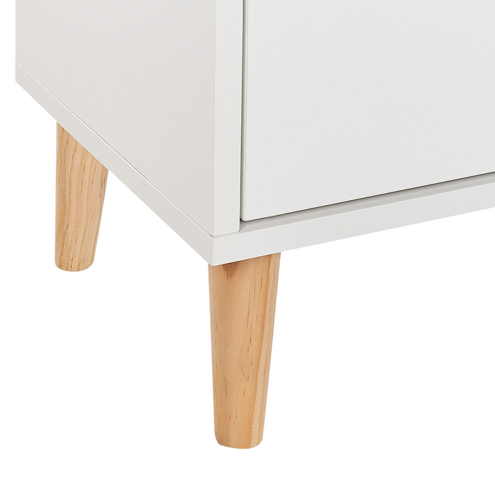 Beliani - CLOUDY - Commode - Wit|Lichthout - MDF