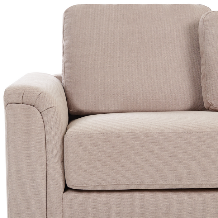 Beliani - KOHLO - Hoekbank - Taupe - Linkszijdig - Stof