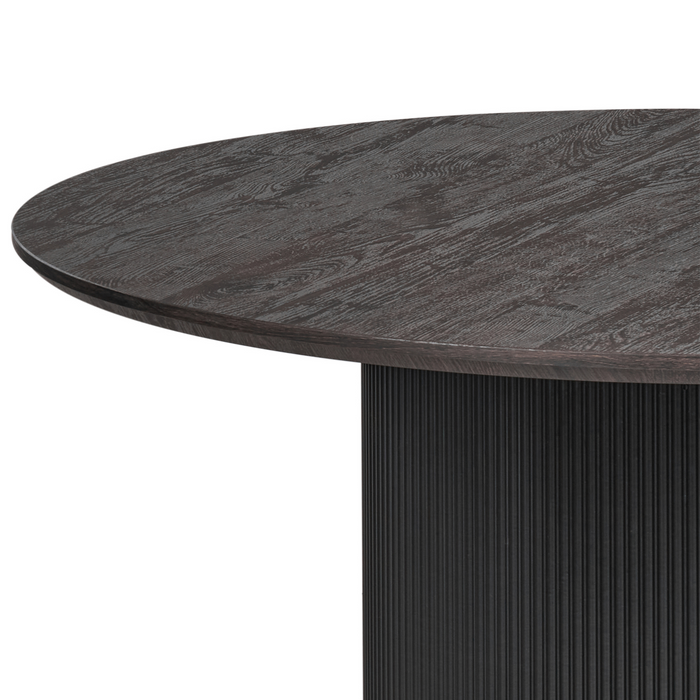 Beliani - SHEHO - Eettafel - Zwart - 120 cm - MDF