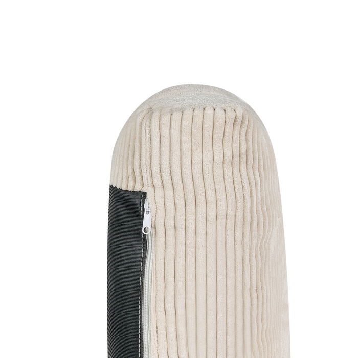 Beliani - SIGGARD II - Hoekbank - Lichtbeige - Rechtszijdig - Corduroy