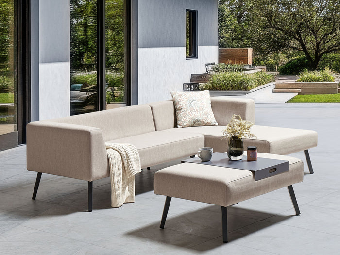 Beliani - SORRIVOLI - Loungeset 4-zits - Beige - Olefine