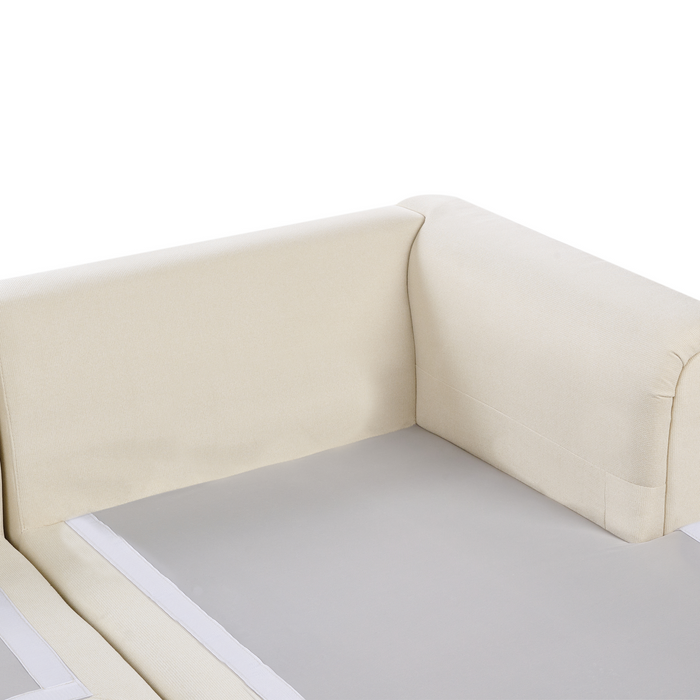 Beliani - KOHLO - Hoekbank - Lichtbeige - Linkszijdig - Stof