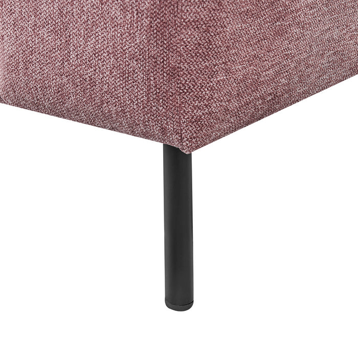Beliani - LANNILS - Chaise longue - Roze - Rechtszijdig - Polyester