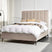 Beliani-SEZANNE -Bed met opbergruimte-Taupe-160 x 200 cm-Fluweel