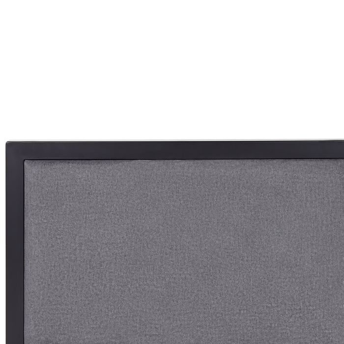 Beliani-CLAMART -Tweepersoonsbed-Zwart|Grijs-140 x 200 cm-Metaal