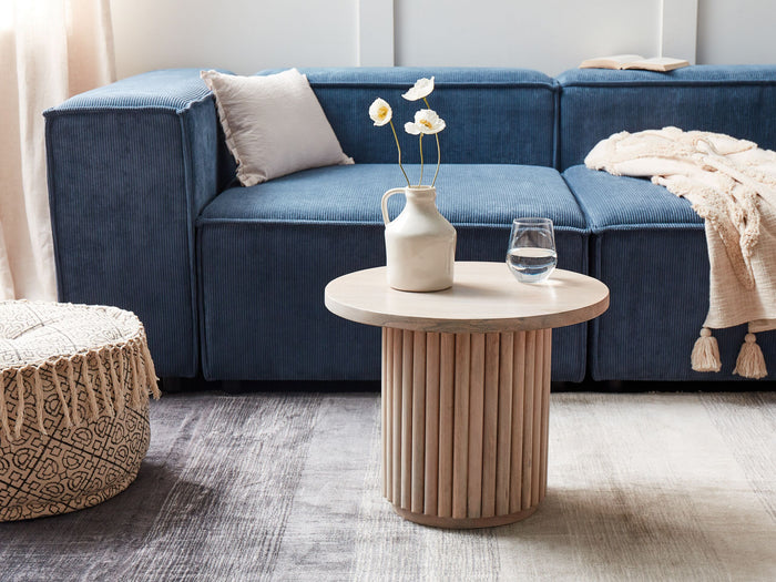 Beliani - LEMONT - Salontafel - Lichtbruin - Mangohout