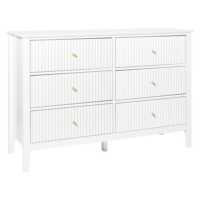 Beliani - ASSISI - Dressoir 6 lades - Wit - MDF