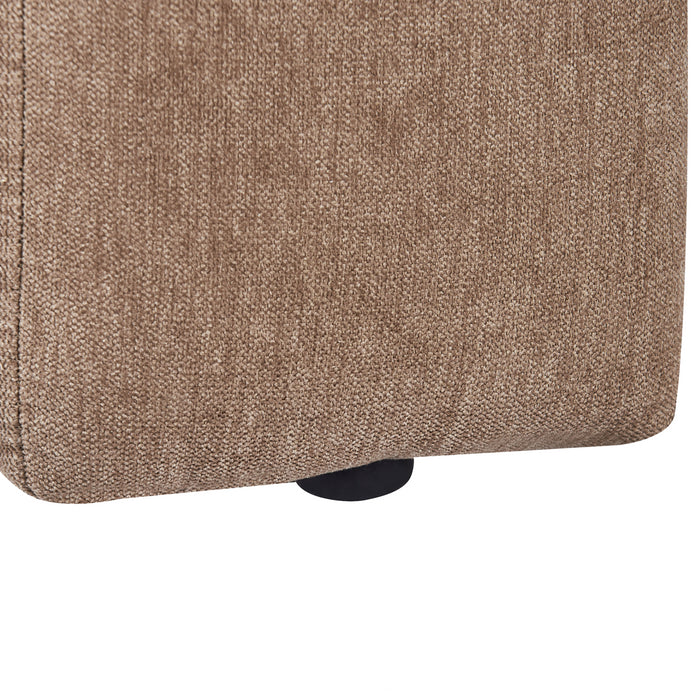 Beliani-LANNILS-Chaise longue-Lichtbruin-Rechtszijdig-Polyester