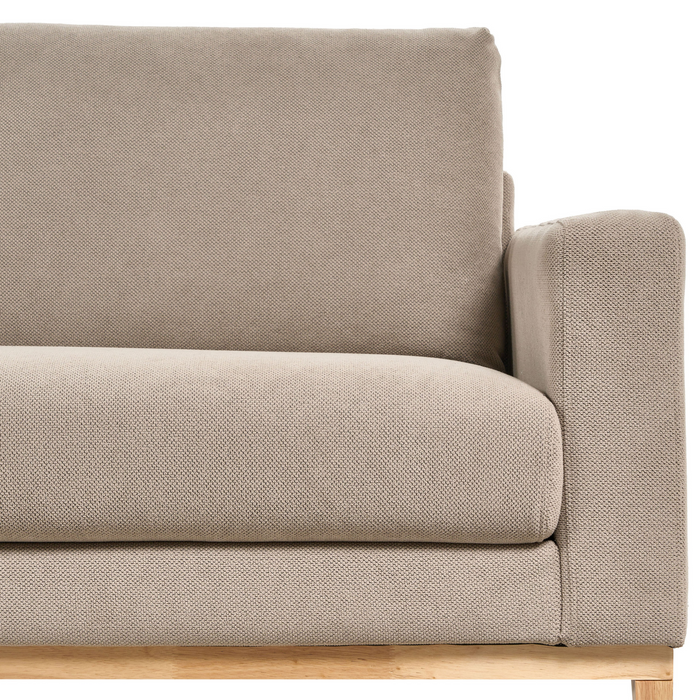 Beliani - SIGGARD - Hoekbank - Taupe - Rechtszijdig - Polyester