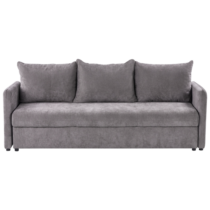 Beliani - HOLSEN - Driezitsbank - Taupe - Stof