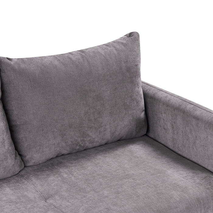 Beliani - HOLSEN - Driezitsbank - Taupe - Stof