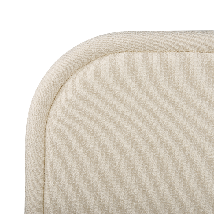 Beliani-QUILLIEN-Bed met opbergruimte-Lichtbeige-180 x 200 cm-Bouclé