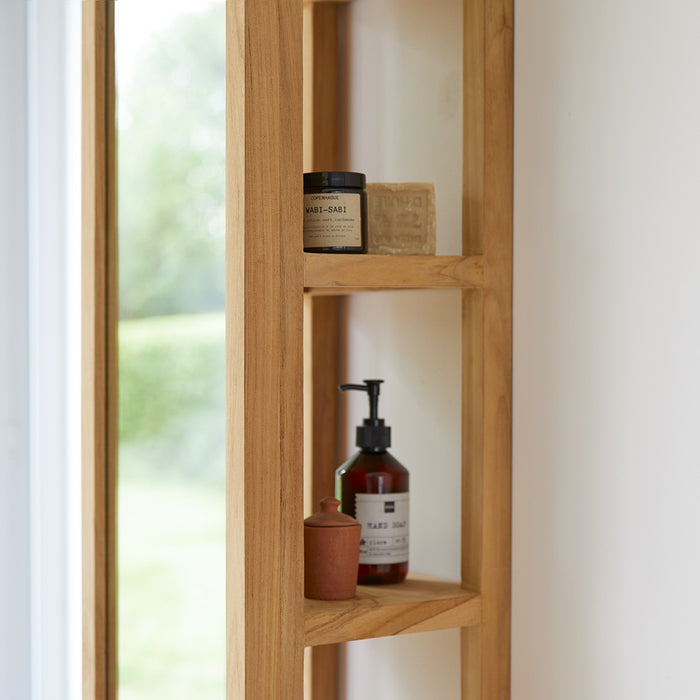 Tikamoon - Twig - Rechte kolomkast van massief teakhout