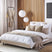 Beliani - ALBI - Tweepersoonsbed - Beige - 160 x 200 cm - Polyester