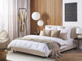 Beliani - ALBI - Tweepersoonsbed - Beige - 160 x 200 cm - Polyester