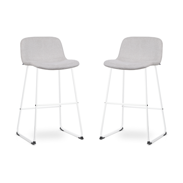 Nolon Nino-Mats Barkrukken Set van 2 - Beige - Wit - 75 cm