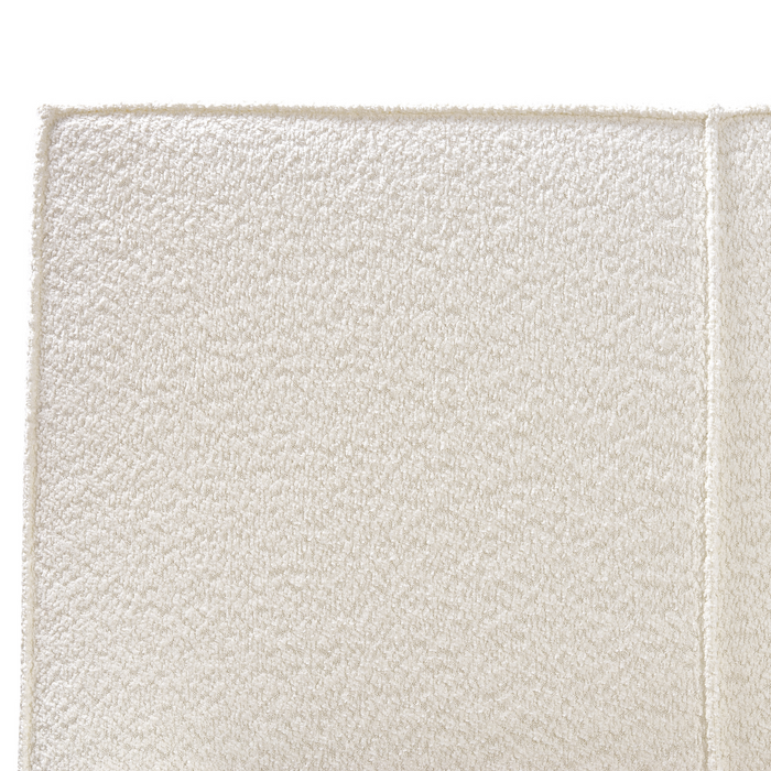 Beliani-MIRANDE-Tweepersoonsbed-Gebroken wit-180 x 200 cm-Bouclé