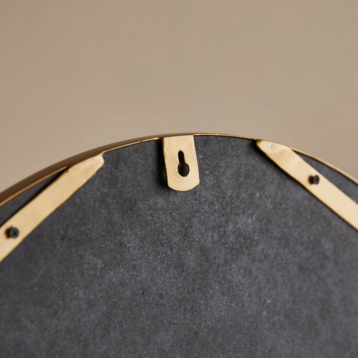 Tikamoon - Ronde spiegel van metaal en hout 60 cm Andrea