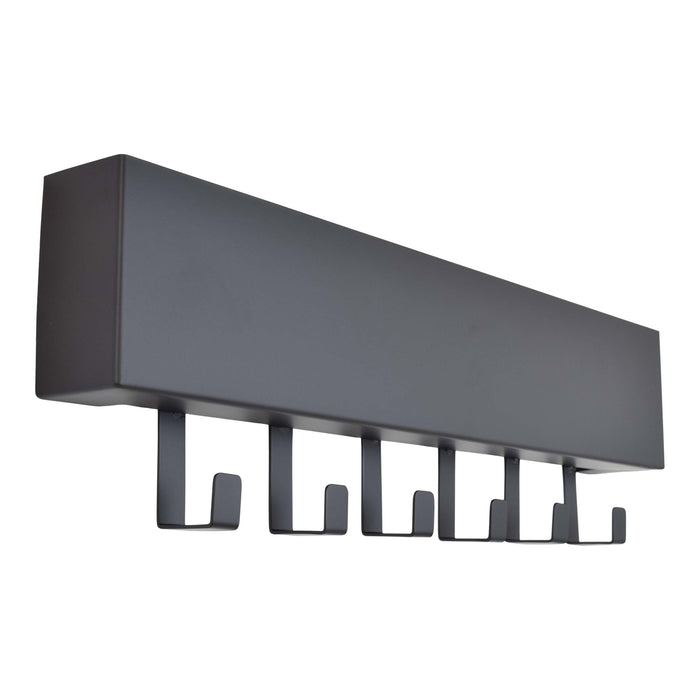 LOFT42 Mula Wandkapstok - 61x19x6 - Zwart metaal - 6 haken