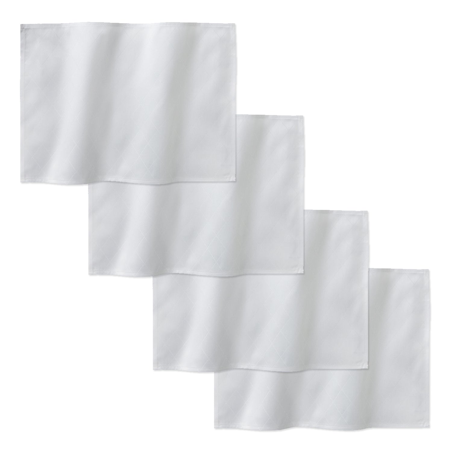 DDDDD placemat Rhombus - 50x35cm - Wit - 4 stuks