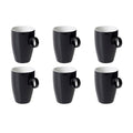 Maastricht Porselein Beker Bart Colour 23 cl Zwart 6 stuk(s)