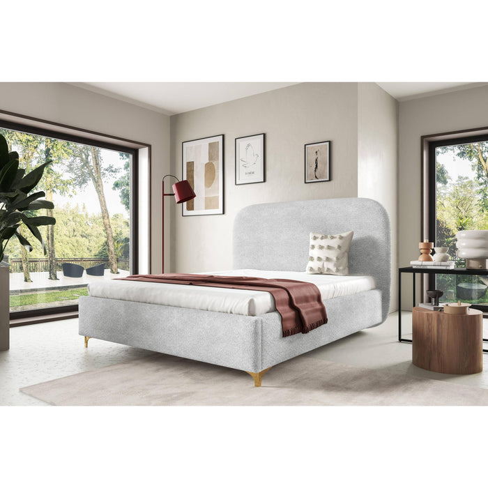 by fonQ Aura Bedframe - 180 x 200 cm - Lichtgrijs