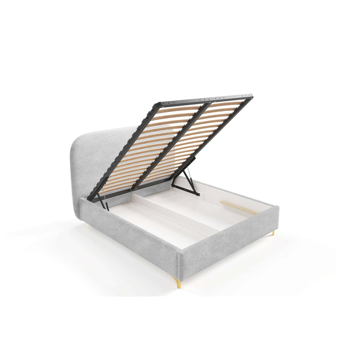 by fonQ Aura Bedframe - 180 x 200 cm - Lichtgrijs