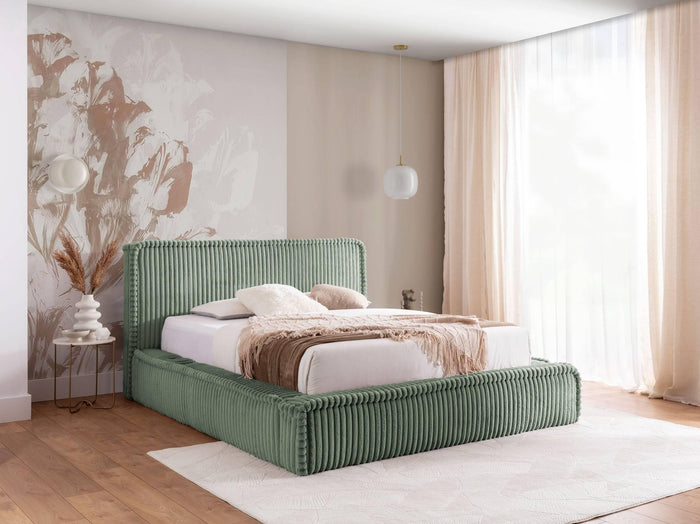by fonQ Ruffle Bedframe - 160 x 200 cm - Groen