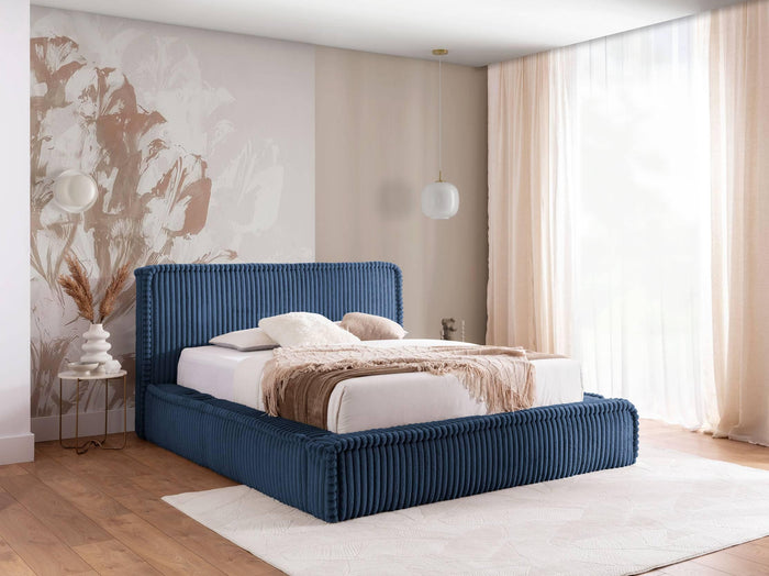 by fonQ Ruffle Bedframe - 180 x 200 cm - Blauw
