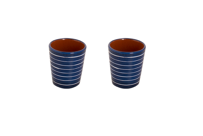 Colori Del Sud - Mezquita - Beker - Mok - 2 stuks - 20 cl - Bruin