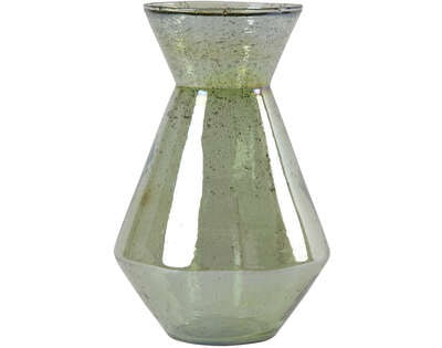 Light & Living Light&living Vaas Ø23x34 cm SATARA glas steenslag groen
