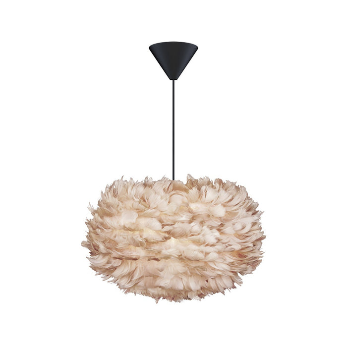 Umage Eos Medium hanglamp light brown - met koordset zwart - Ø 45 cm