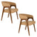 Dutchbone Adamello Eetkamerstoelen Beige - Set van 2